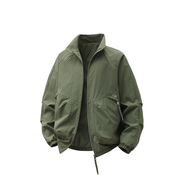 Herren Leichtgewichtige Windjacke mit hohem Kragen Echo Archiv