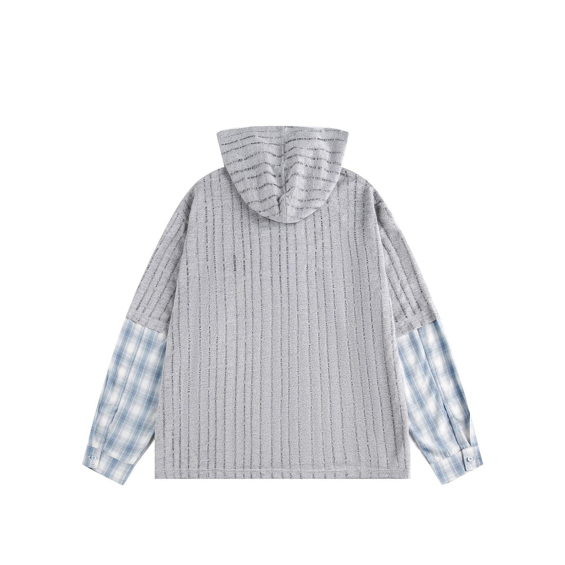 Unisex Lässiger Kapuzenpullover im Layering-Look mit Schnür‑V‑Ausschnitt Echoarchiv