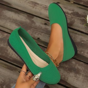 Damen bequeme Ballerinas aus elastischem Gewebe mit formschöner Sohle Echoarchiv