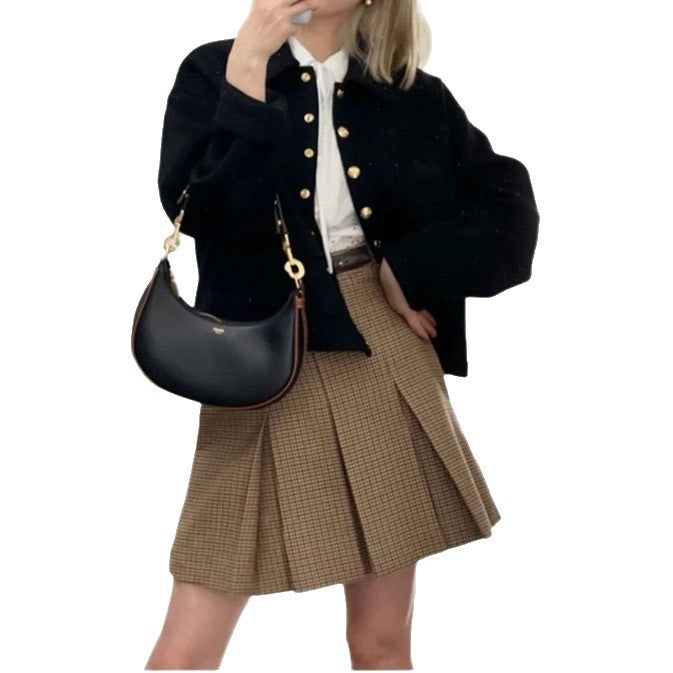 Damen Modische Steppjacke mit Knopfdetails Echoarchiv