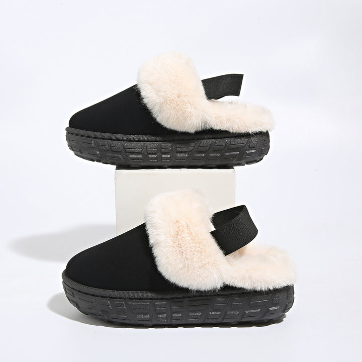 Damen Gefütterte Plateau‑Pantoffel Clogs mit elastischem Fersenriemen Echo Archiv