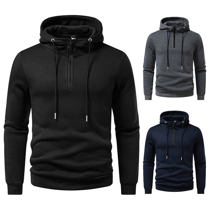 Herren Kapuzenpullover mit modernem Reißverschluss und atmungsaktivem Material Echoarchiv