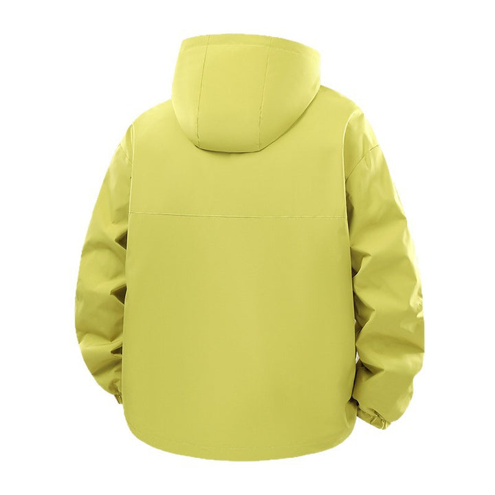 Herren Moderne Wind- & wasserabweisende Kapuzenjacke im Boxy‑Schnitt mit verstellbarem Saum und Utility‑Taschen Echo Archiv