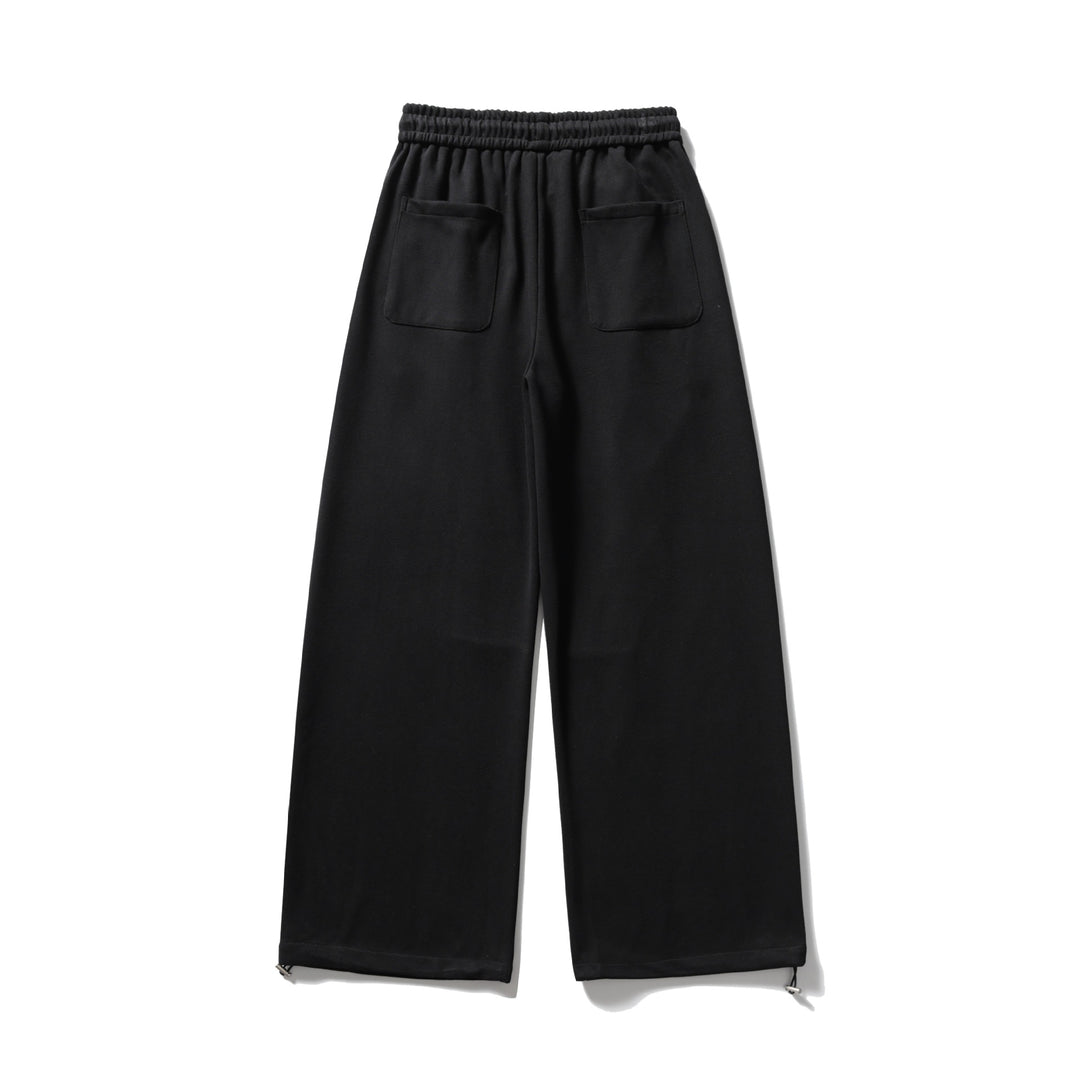 Unisex Weite Sweatpant mit Kordelzug, Kniepatch und verstellbarem Saum Echoarchiv