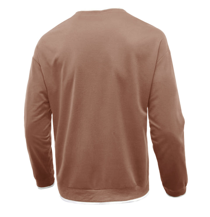 Herren Komfortabler Langarm-Sweater Echoarchiv