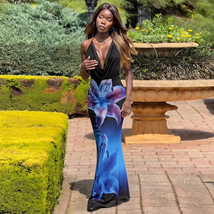 Damen Sommerliches Maxikleid mit aufregenden Blumenmotiven Echo Archiv