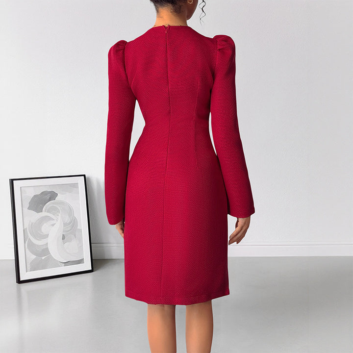 Damen Elegantes Kleid mit Schalendetail Echo Archiv