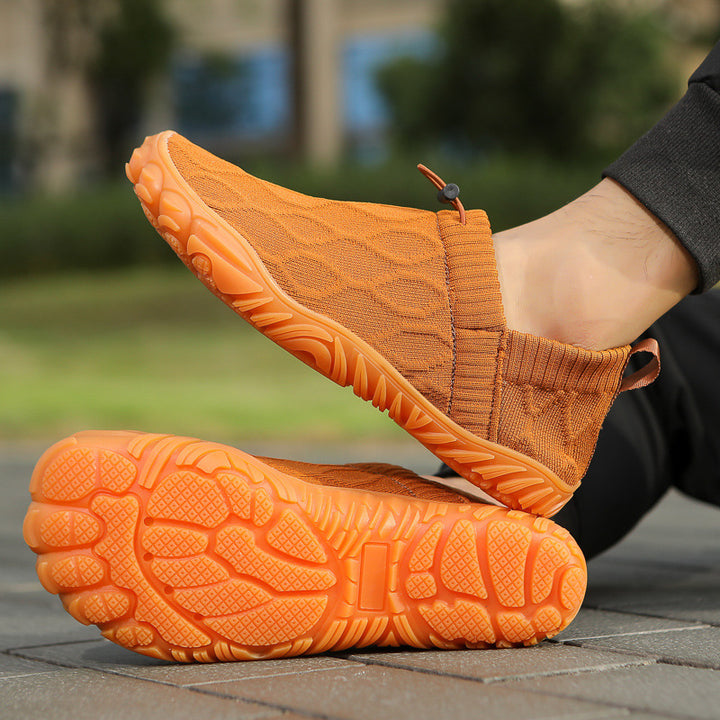 Unisex nan Hybrid-Slipper für Indoor und Outdoor mit elastischem Strickschaft, Zugstopper und profilierter Gummisohle Echo Archiv