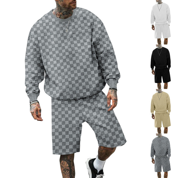 Herren lässiges Sweatshirt und Shorts Set Echoarchiv