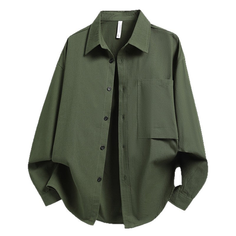 Herren Lässiges Overshirt mit praktischem Schnitt und Brusttasche Echoarchiv