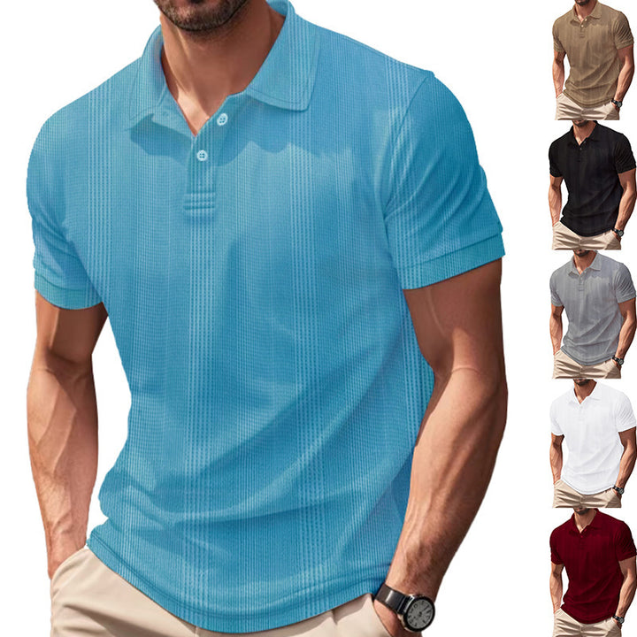 Herren Poloshirt mit strukturiertem Design und innovativer Gewebetechnologie Echoarchiv