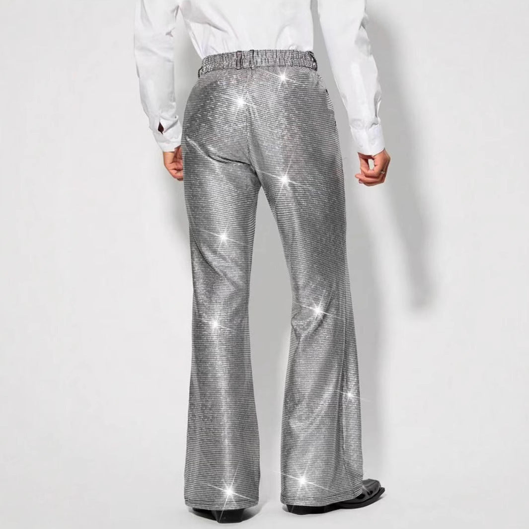 Herren Glitzernde Partypants im eleganten Schnitt Echoarchiv