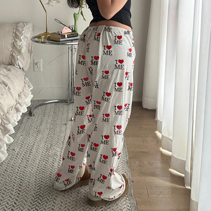 Damen Bequeme Lounge-Hosen mit einzigartigem Motiv Echo Archiv