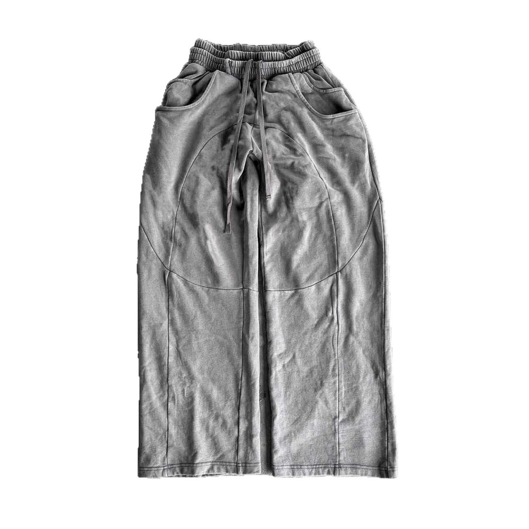 Herren nan Oversize-Freizeitjogger mit geschwungenen Nahtdetails, Kordelzugbund und elastischen Beinabschlüssen Echo Archiv