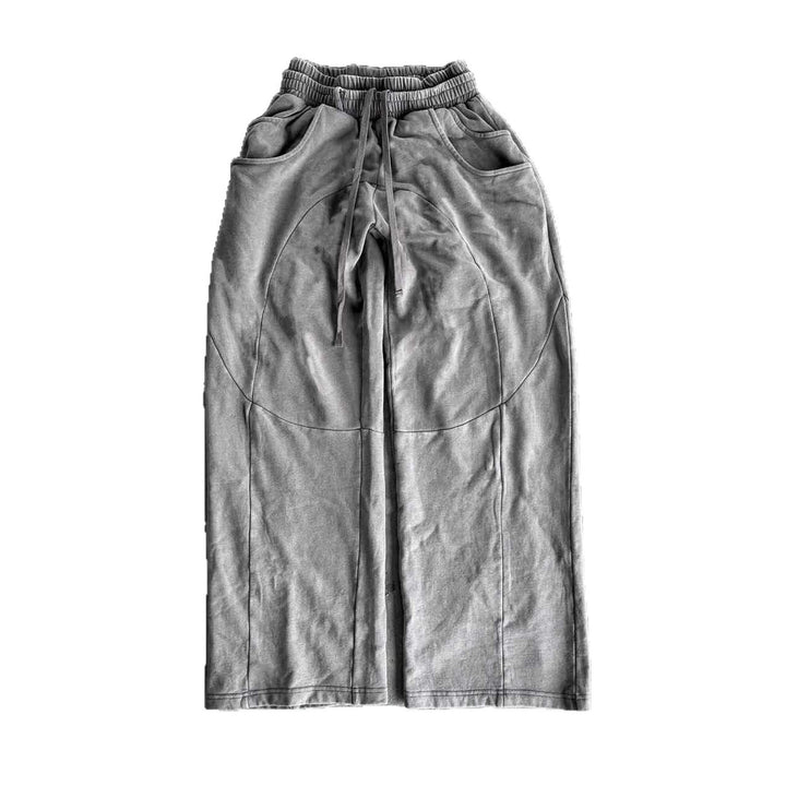 Herren nan Oversize-Freizeitjogger mit geschwungenen Nahtdetails, Kordelzugbund und elastischen Beinabschlüssen Echo Archiv