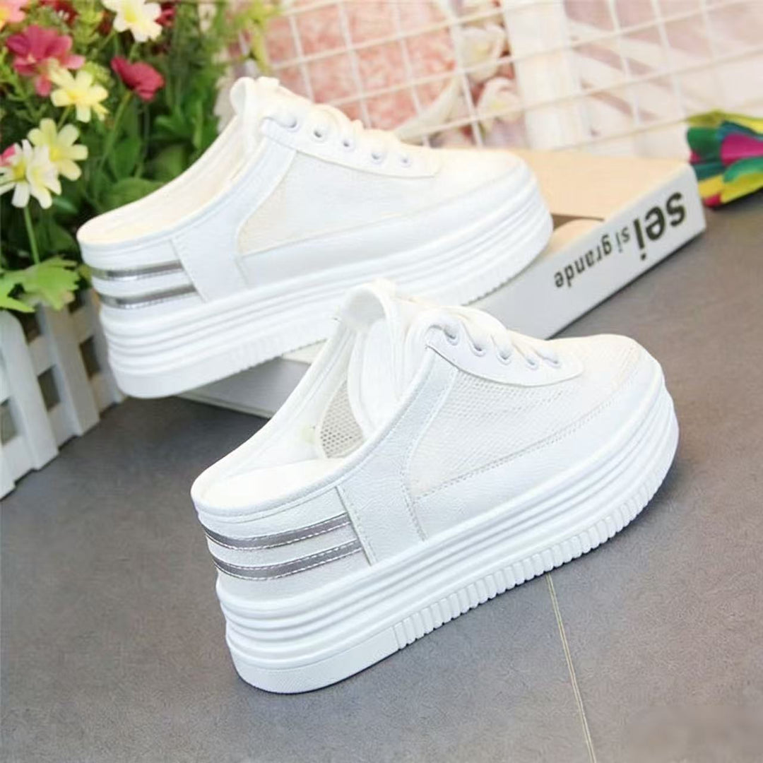 Damen Sneakers mit hoher Plateausohle und eleganter Riemchenverarbeitung Echo Archiv