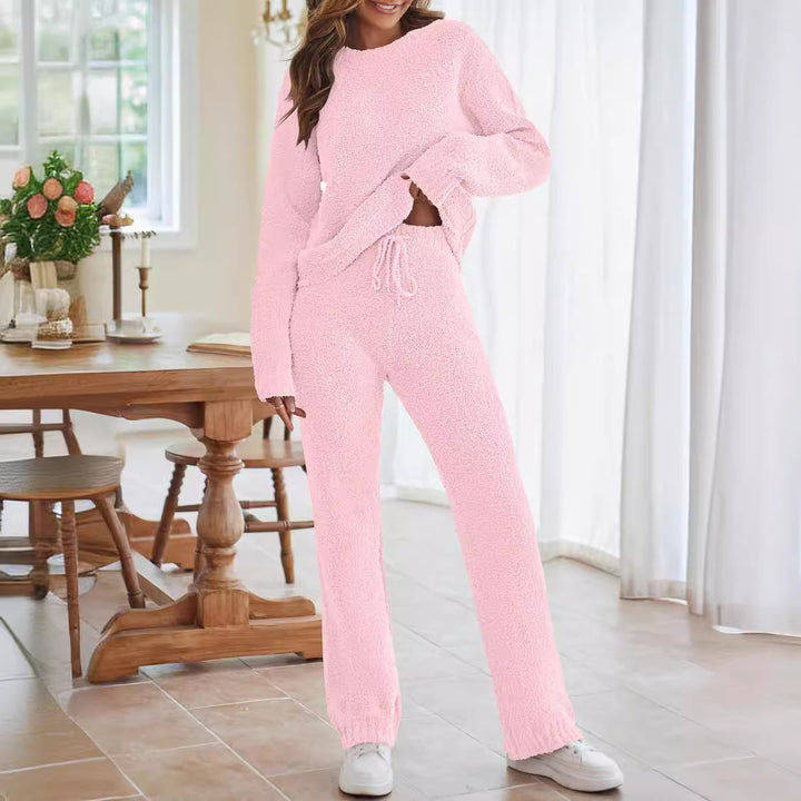 Damen nan kuscheliges Lounge-Set mit Oversize-Pullover und Kordelzughose Echo Archiv
