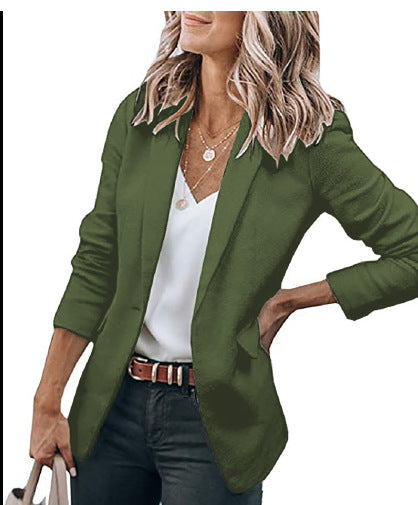 Damen komfortable Blazerjacke mit strukturiertem Design und eleganten Akzenten Echoarchiv
