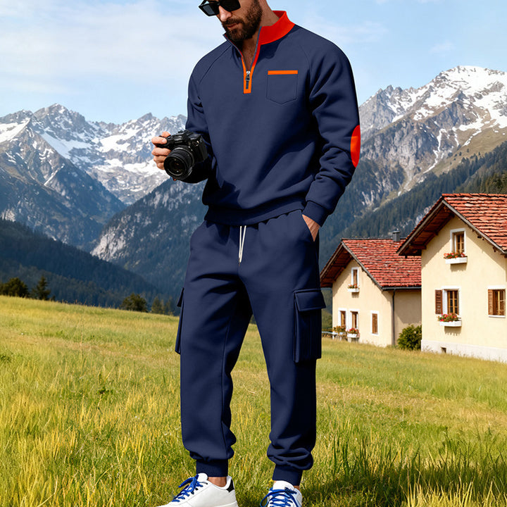Herren Sportliches Hoodie-Set mit praktischer Taschenlösung Echoarchiv
