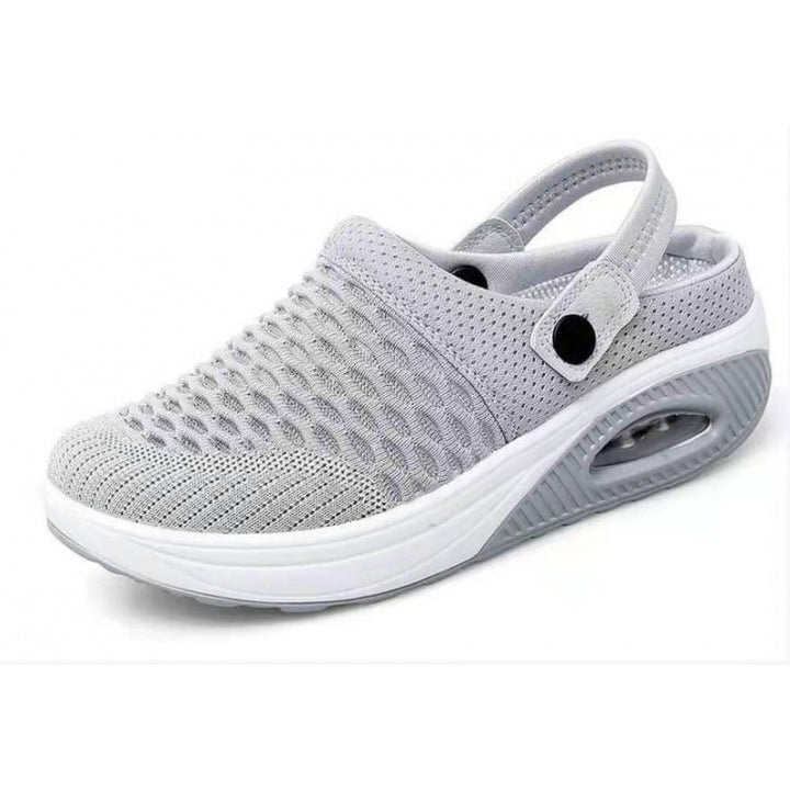 Damen  atmungsaktive Strick-Slingback Sneaker mit Luftpolstersohle Echo Archiv