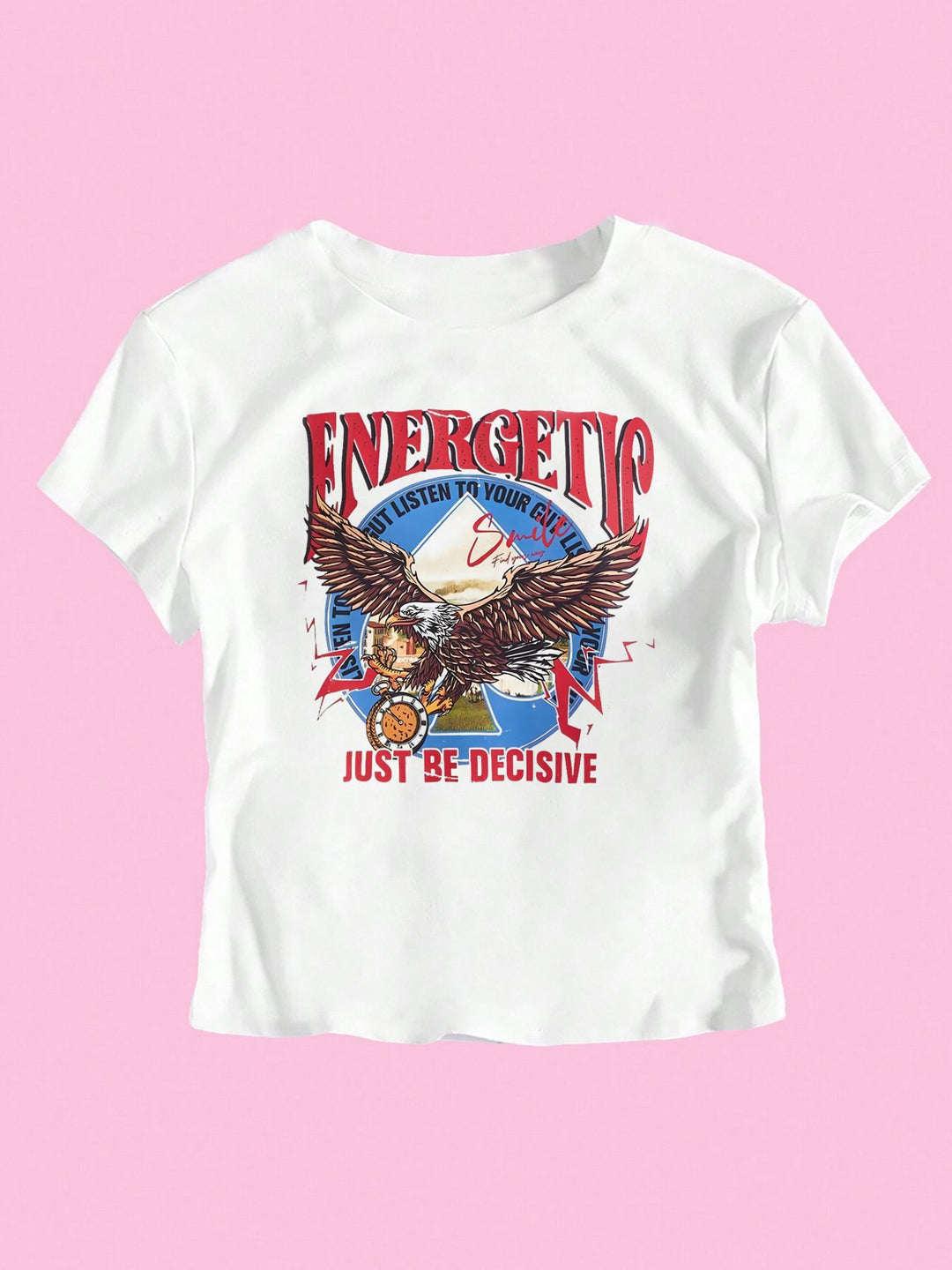 Damen T-Shirt mit funkelndem Discokugel-Motiv und zeitgemäßem Schleifendetail Echo Archiv