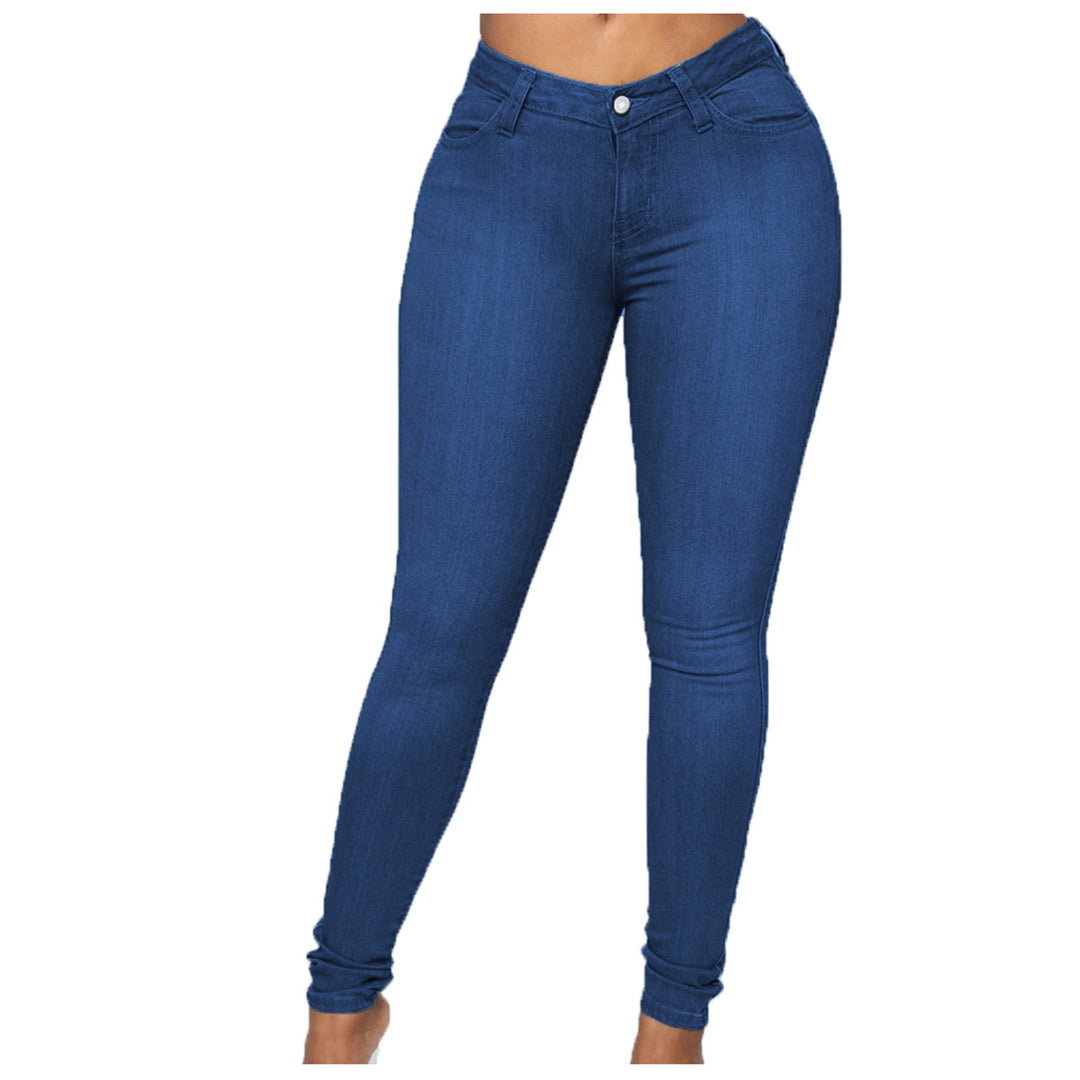 Damen nan hochgeschnittene Sculpt-Skinny-Jeans mit formendem Stretchbund und klassischem Five‑Pocket‑Schnitt Echo Archiv
