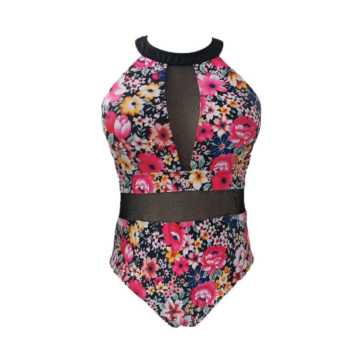 Damen Einteiler Badeanzug mit elegantem Floral-Design und modischen Cut-Out-Details Echo Archiv