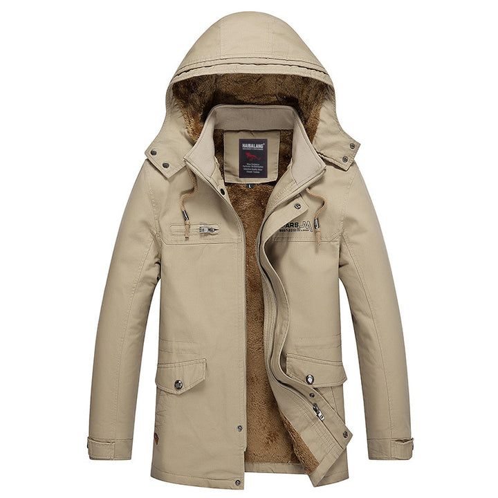 Herren Parka mit wärmender Teddyfleece-Fütterung, Kapuze und multifunktionalen Taschen Echo Archiv