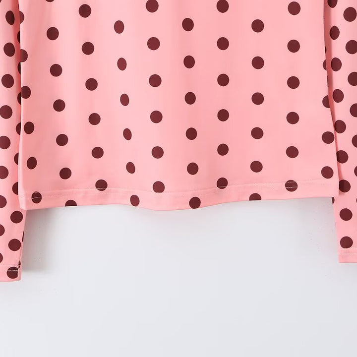 Damen Langarmshirt mit modischem Punkte-Muster Echo Archiv