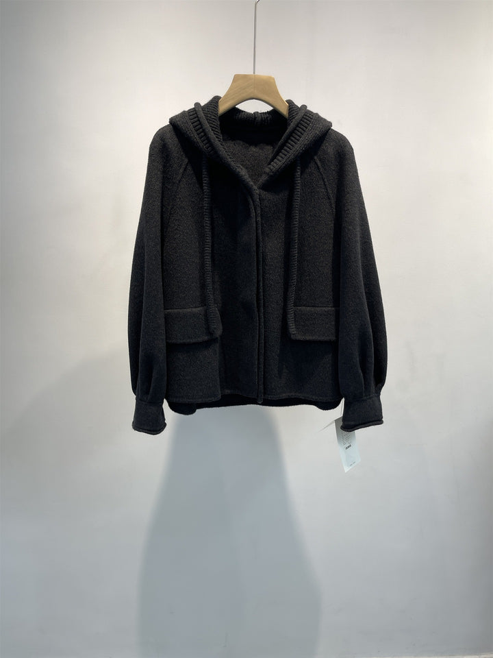 Damen Gemütliche Kapuzenfleecejacke Echoarchiv