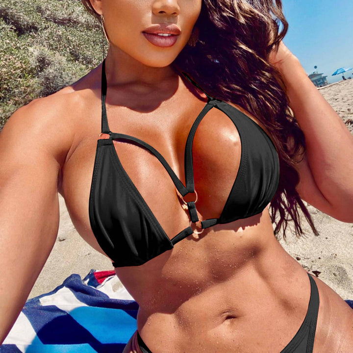 Damen Triangel-Bikini mit verstellbaren Trägern und dekorativen Details Echo Archiv