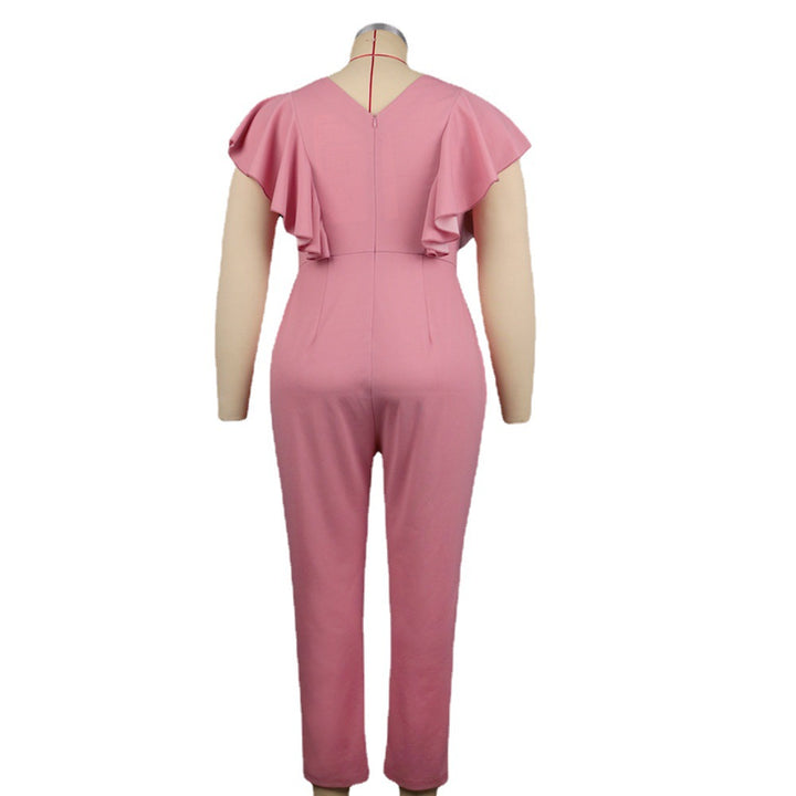 Damen Eleganter Jumpsuit mit voluminösen Rüschendetails Echo Archiv