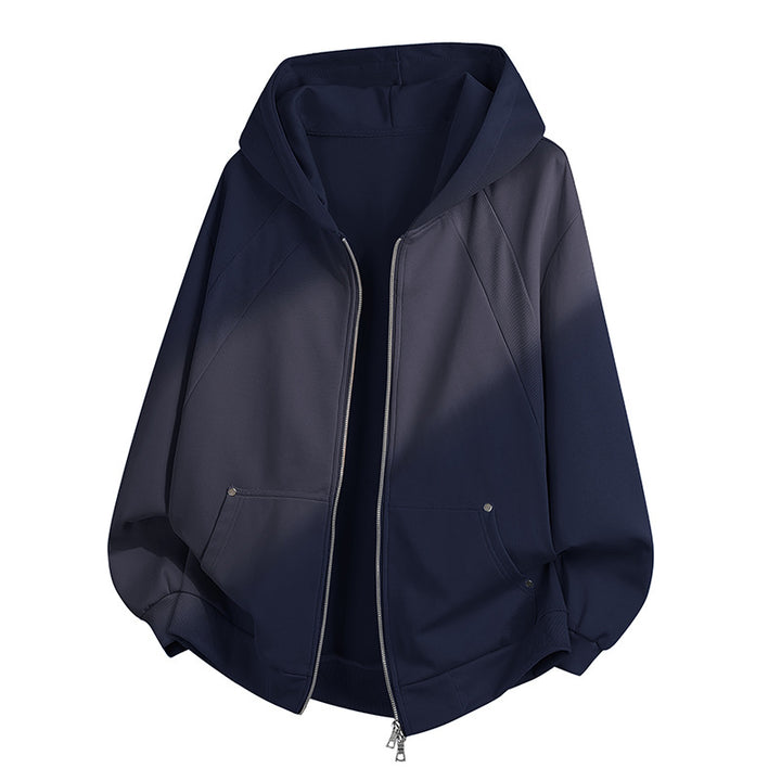 Damen Oversize Kapuzen‑Zipjacke mit Raglanärmeln & Eingrifftaschen Echoarchiv
