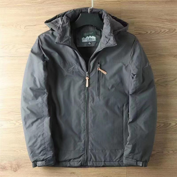 Herren nan isolierte Softshell-Fieldjacke mit abnehmbarer Kapuze und verdeckter Reißverschlusstasche Echo Archiv