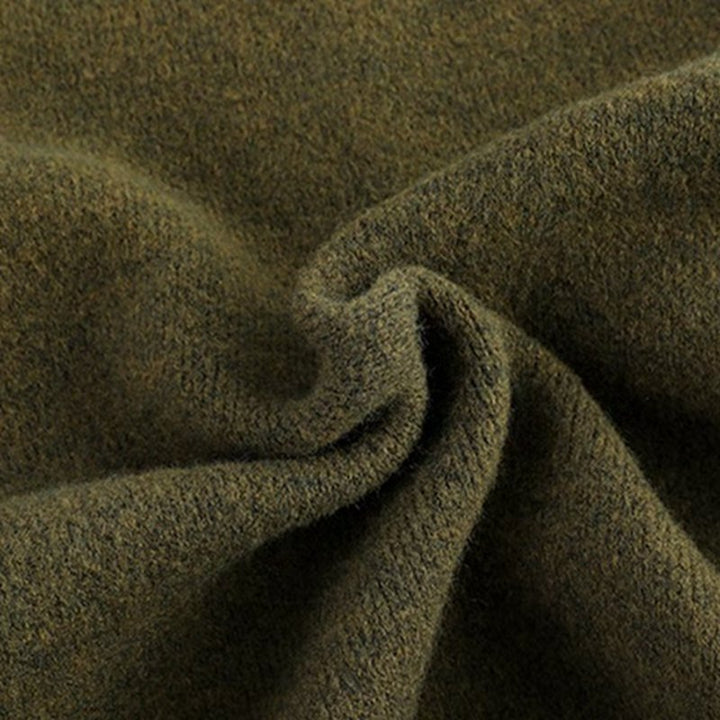 Herren komfortabler Strickcardigan mit Druckknopfverschluss und seitlichen Taschen Echoarchiv