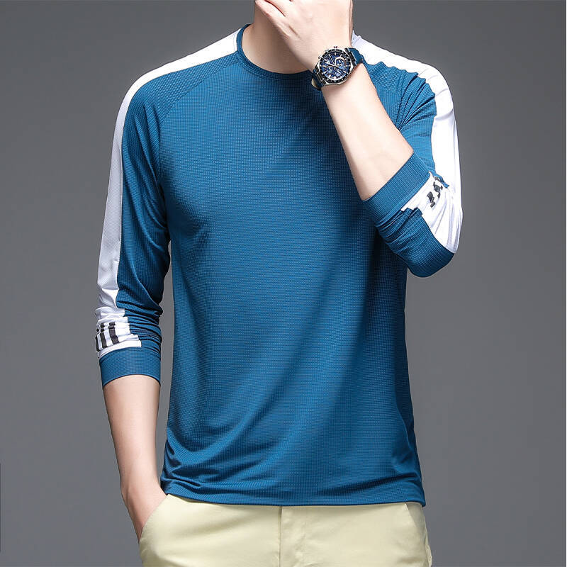 Herren Sportliches Langarm-Funktionsshirt mit feuchtigkeitsableitender Technologie Echoarchiv