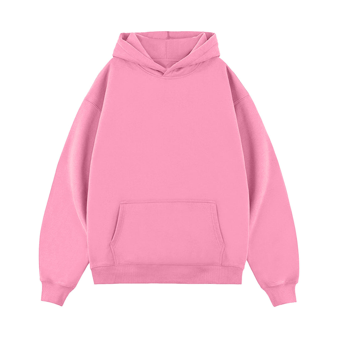 Unisex minimalistischer Oversize-Kapuzenpullover mit gedoppelter Kapuze, tiefer Schulter und breitem Rippbund Echo Archiv