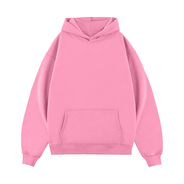 Unisex minimalistischer Oversize-Kapuzenpullover mit gedoppelter Kapuze, tiefer Schulter und breitem Rippbund Echo Archiv