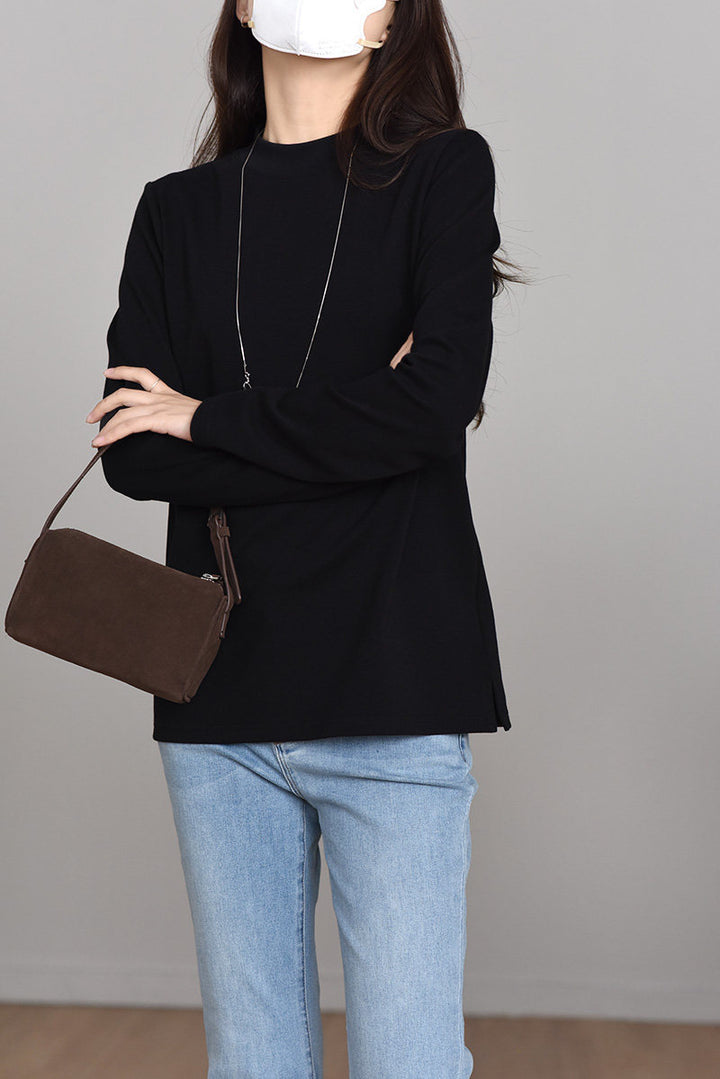 Damen Bequeme Langarm-Bluse Echoarchiv