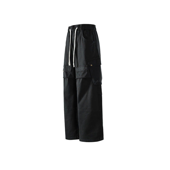 Herren weite Cargo-Hose mit elastischem Bund, Kordelzug und großzügigen Klapp-Utility-Taschen Echo Archiv