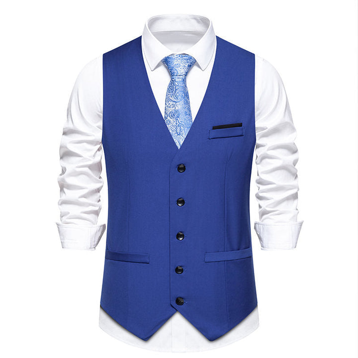 Herren elegante Anzugweste mit feiner Struktur und hochwertigem Material Echoarchiv