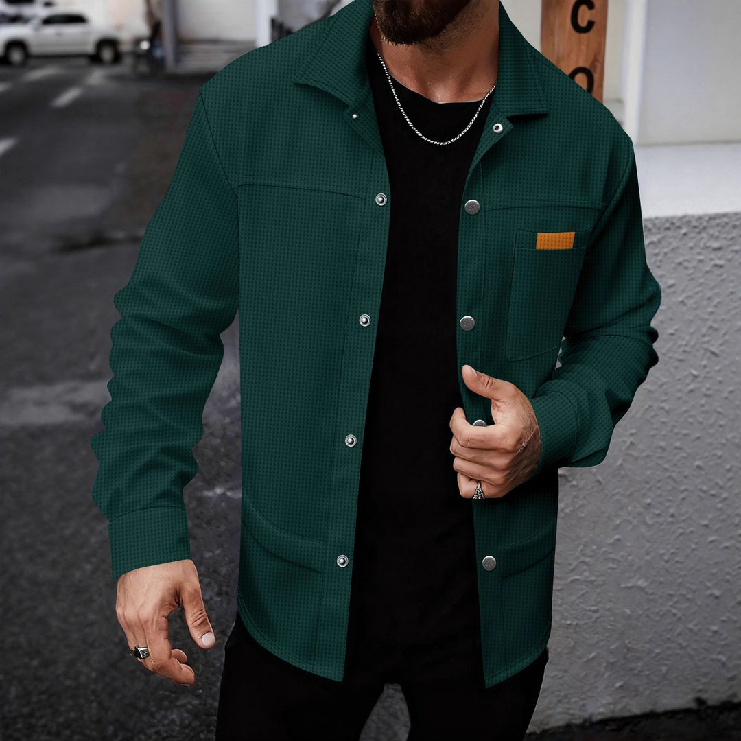 Herren modische Freizeitjacke mit strukturiertem Design Echoarchiv