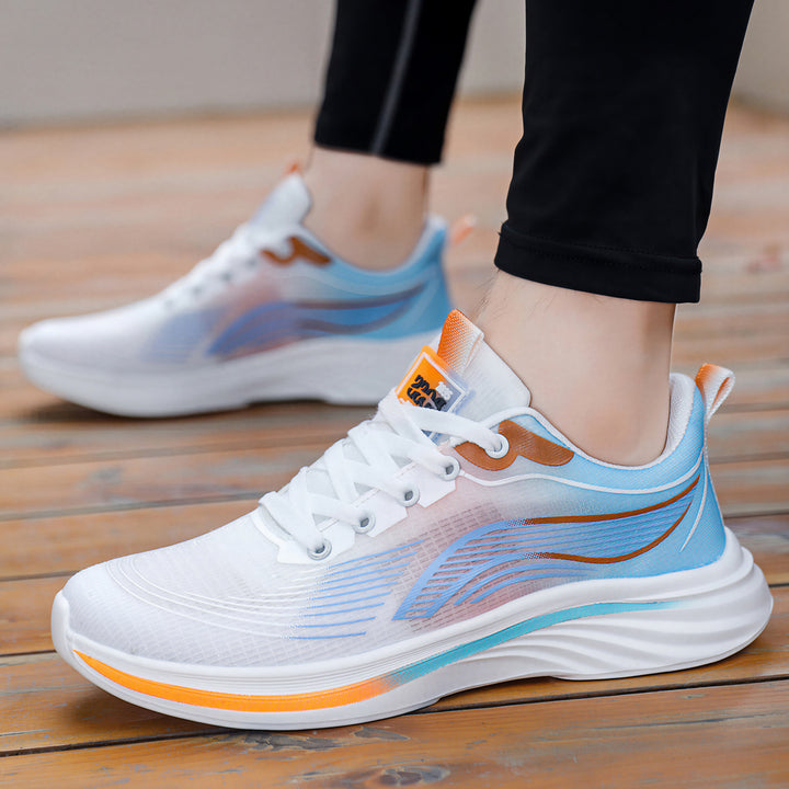 Unisex nan leichtgewichtiger Komfort-Running-Sneaker mit nahtlosem Mesh-Obermaterial, gepolstertem Fersenkragen und stoßabsorbierender Wellen-EVA-Sohle Echo Archiv