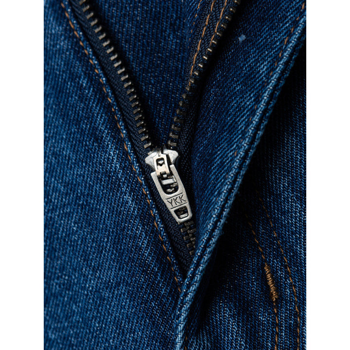Damen Weite Denim-Jeans mit hoher Taille, geradem Bein und Fünf-Taschen-Design Echo Archiv