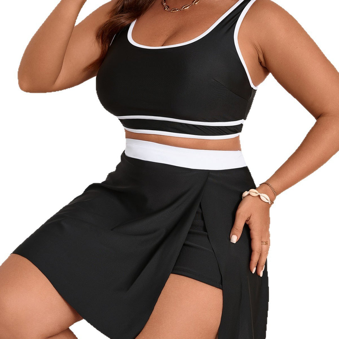 Damen Sportliches Badeset mit Rock Echo Archiv