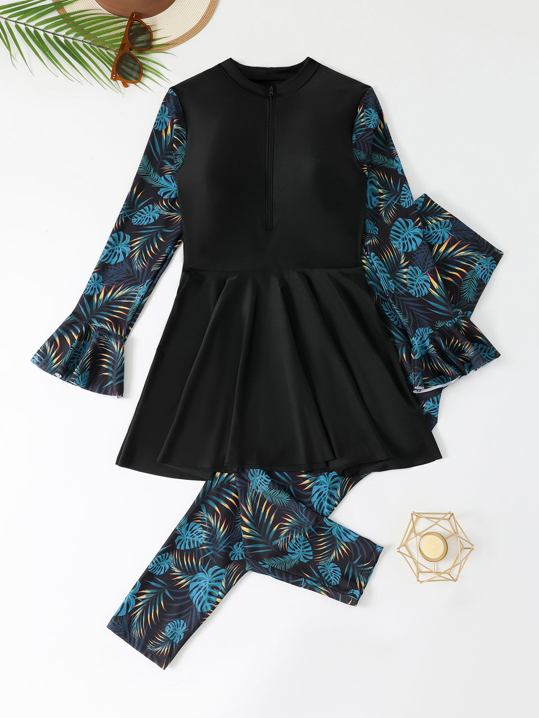 Damen Sportlicher Schwimmanzug mit voluminösem Rock Echo Archiv
