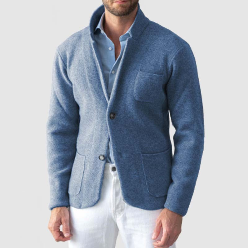 Herren Cardigan mit Eleganter Schnittführung und praktischen Taschen Echoarchiv