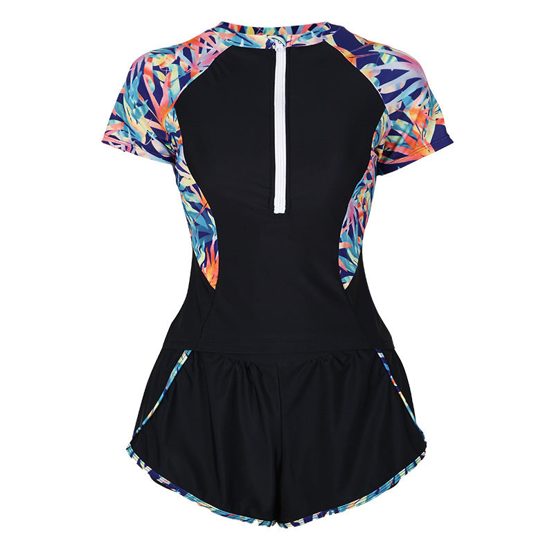 Damen Sportliches 2-in-1 Schwimmanzug Echo Archiv