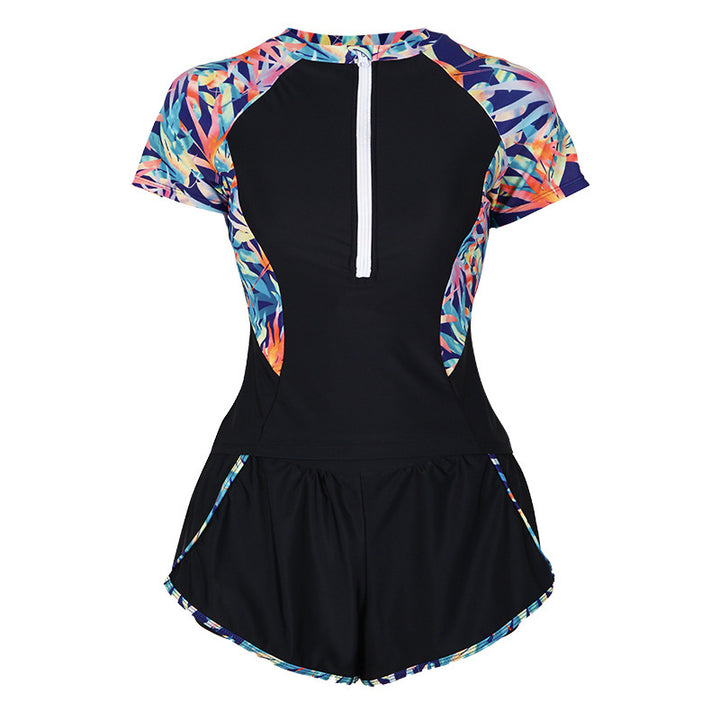 Damen Sportliches 2-in-1 Schwimmanzug Echo Archiv