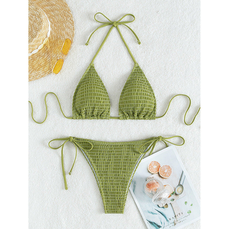 Damen Raffiniertes Wickel-Bikini-Set Echo Archiv